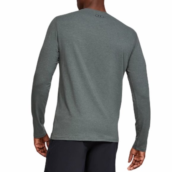 Under Armour Project Rock Iron Paradise Long Sleeve Gray T-shirt UA Tech Fabric - Picture 3 of 6